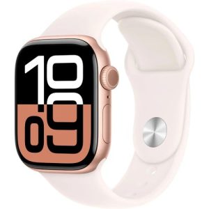 Apple Watch Series 10 With Sport Band (GPS) 42mm -Rose Gold